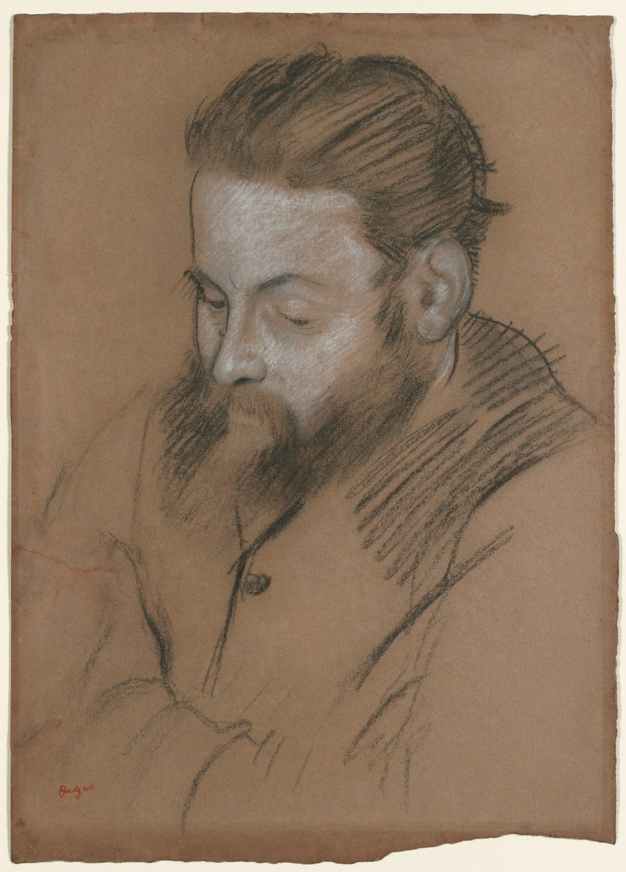 Diego Martelli, 1879. af Edgar Degas