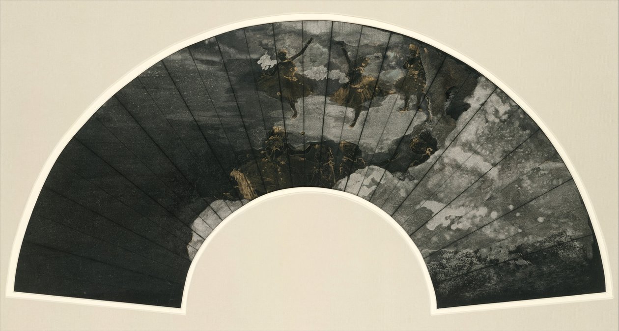 Fan Mount: The Ballet, 1879. af Edgar Degas
