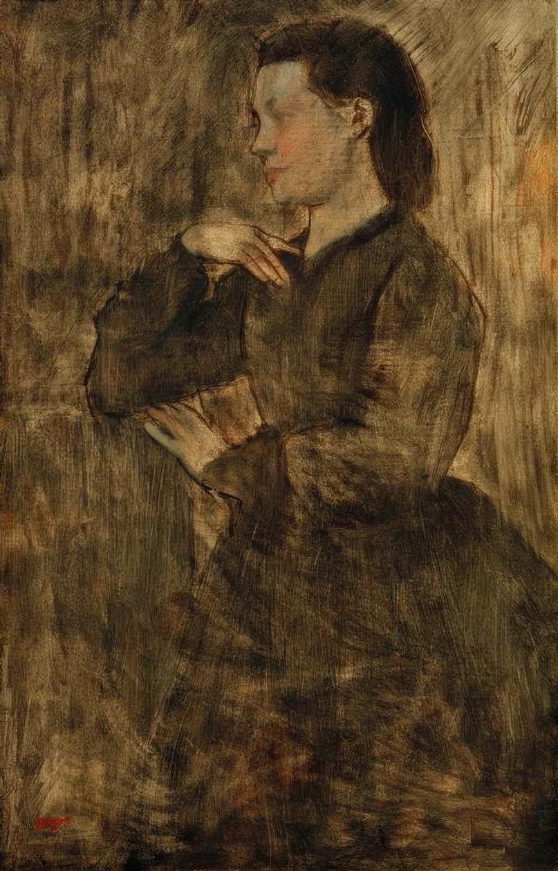 Kvinde portræt af Edgar Degas