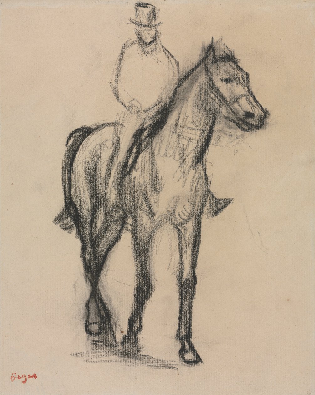 Hest og Rytter af Edgar Degas