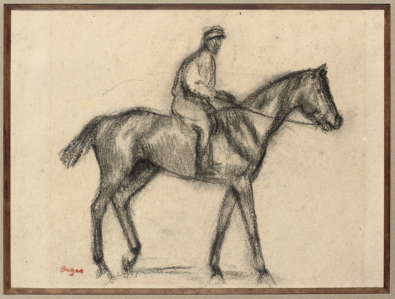 Jockey, af Edgar Degas