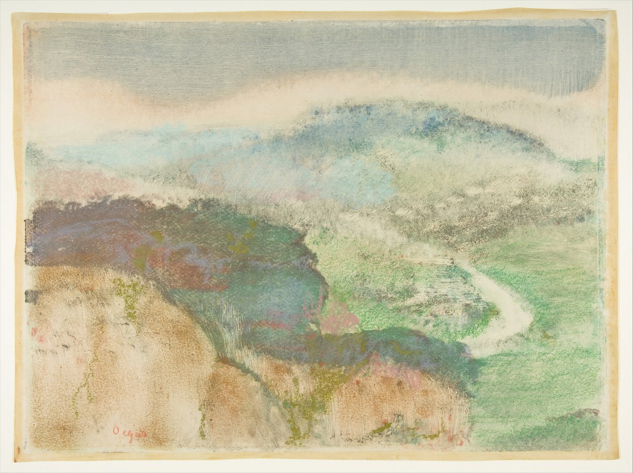 Landskab, 1892. af Edgar Degas