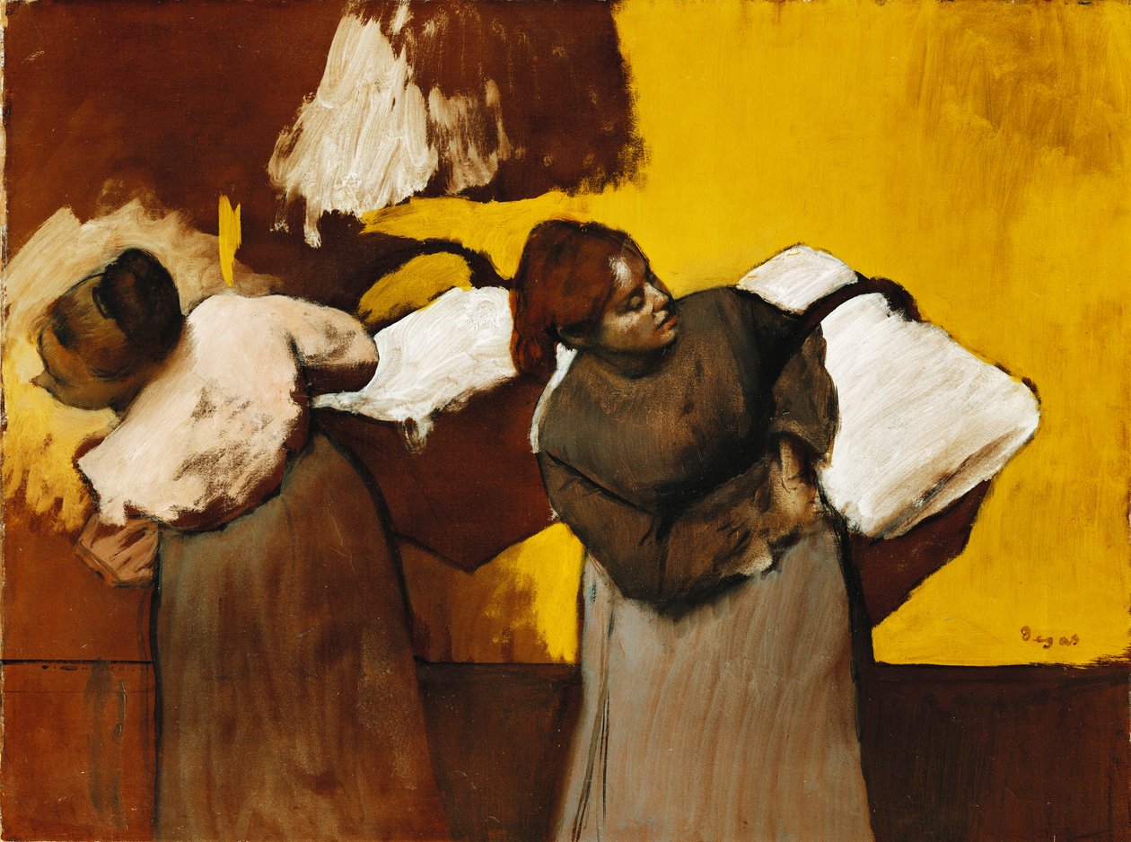 Vaskerier, c.1876 af Edgar Degas