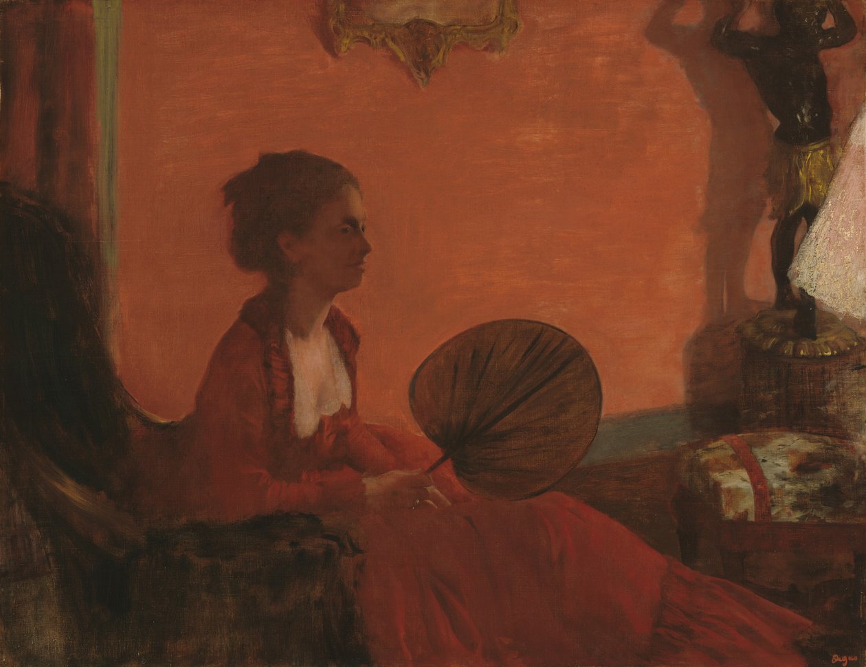Madame Camus, 18691870. af Edgar Degas