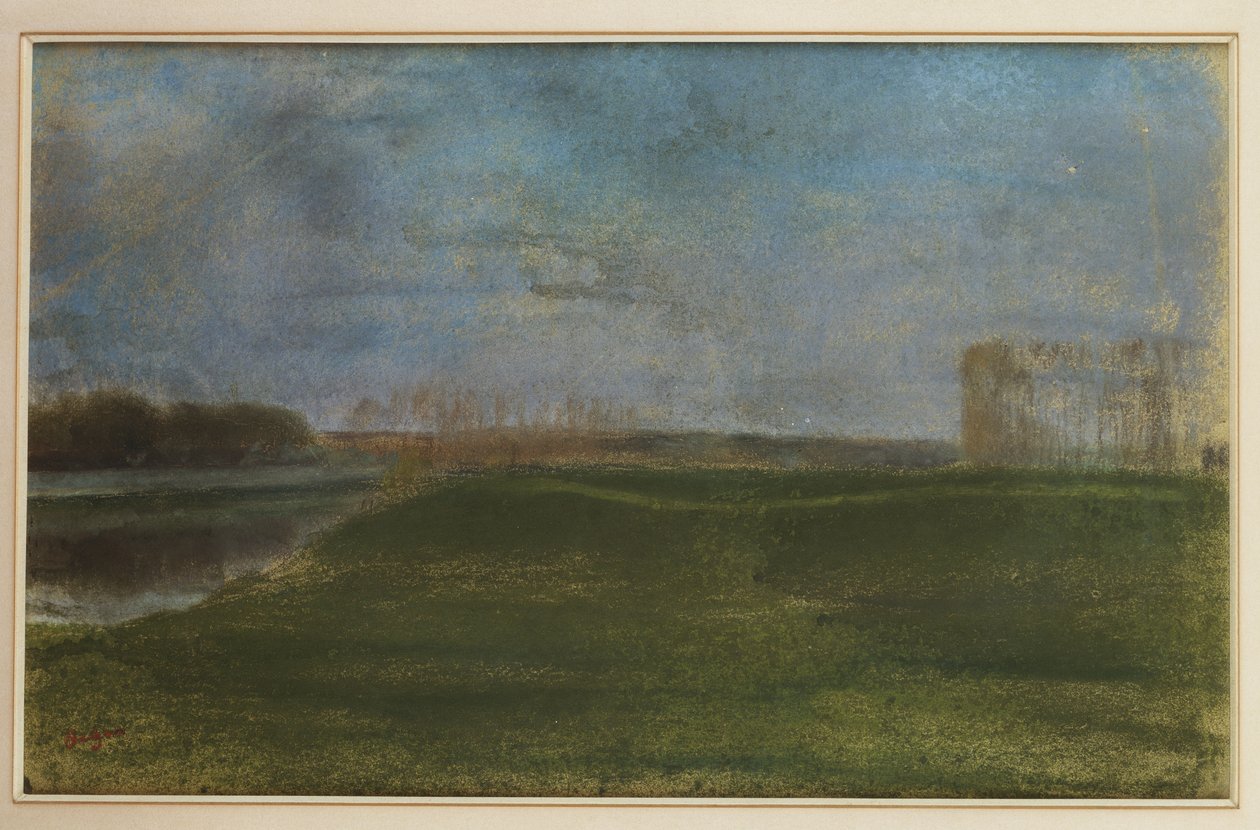 Eng ved floden af Edgar Degas