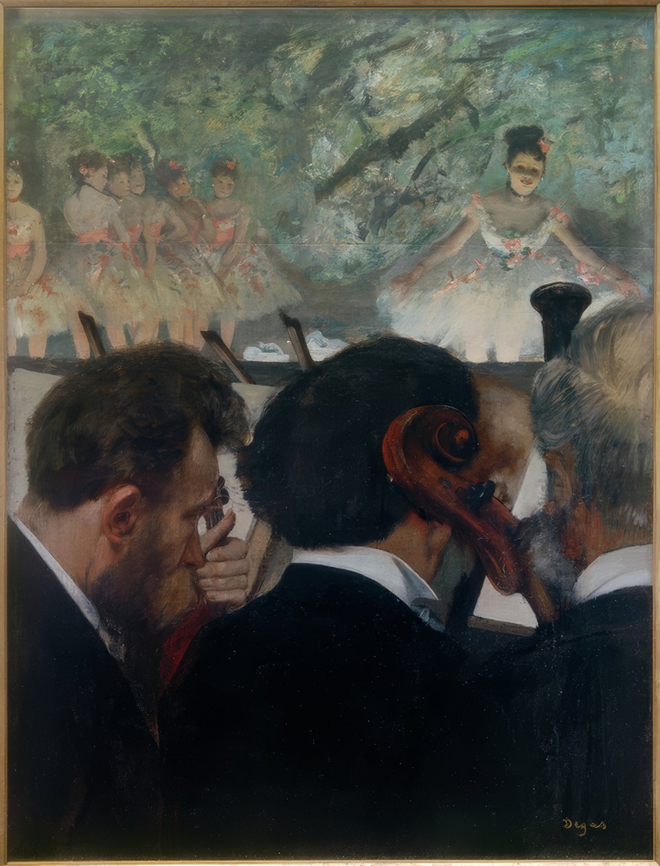 Orkestermusiker af Edgar Degas