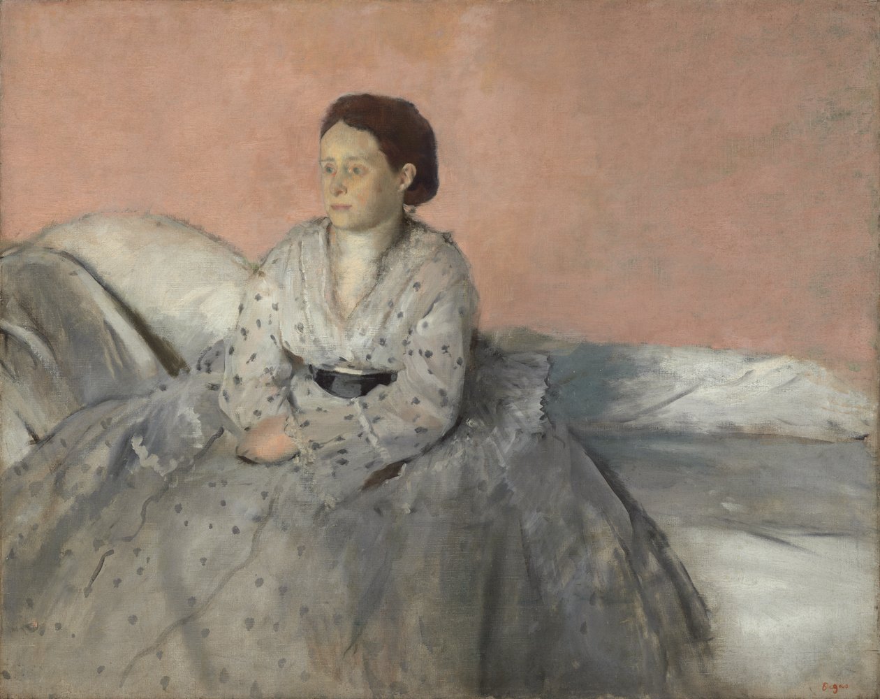 Portræt af fru René de Gas af Edgar Degas