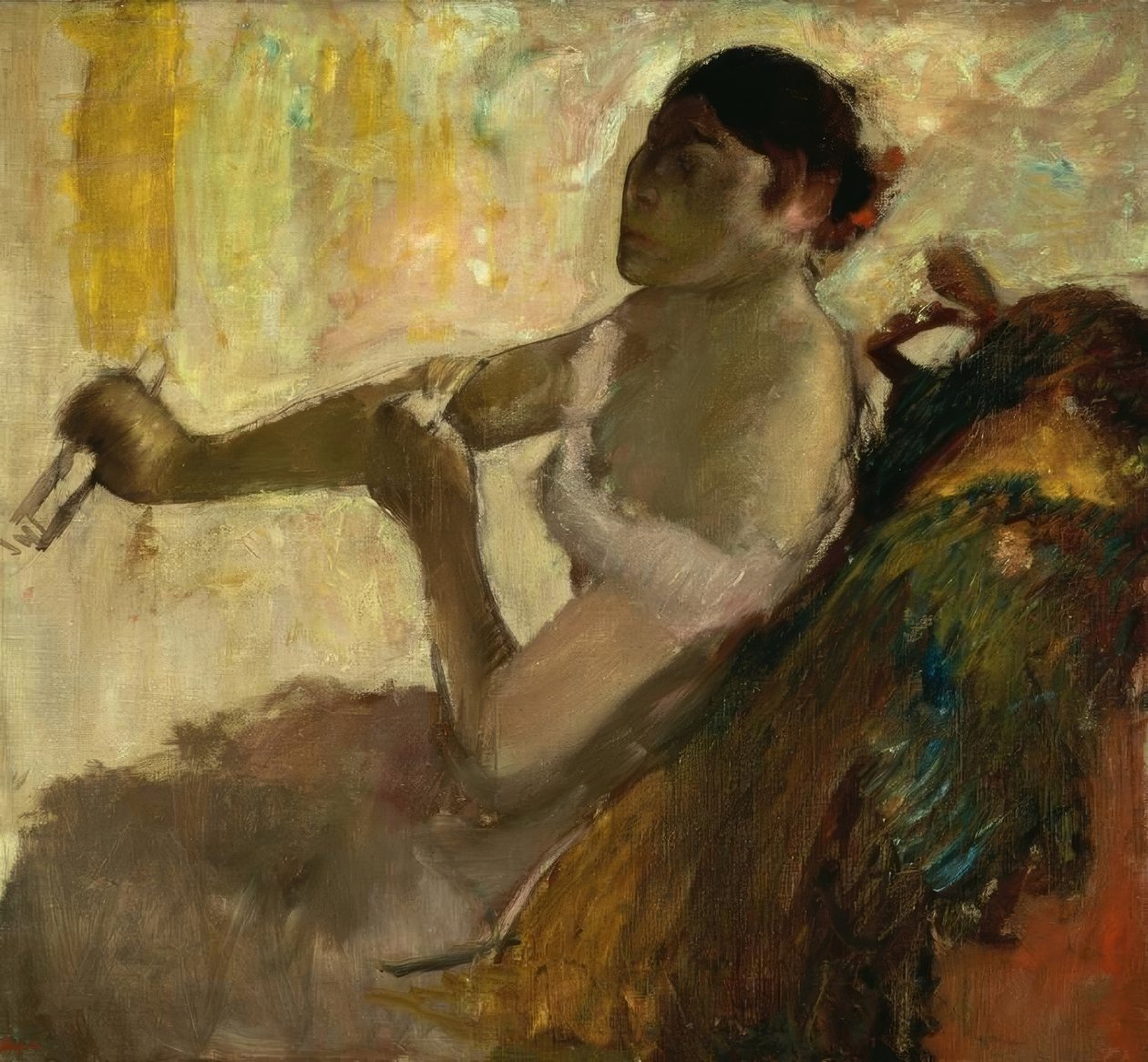 Portræt af Rose Caron af Edgar Degas