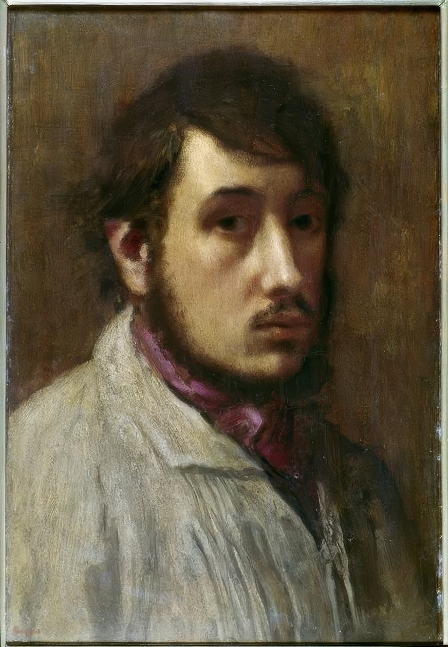 Portræt af en mand af Edgar Degas