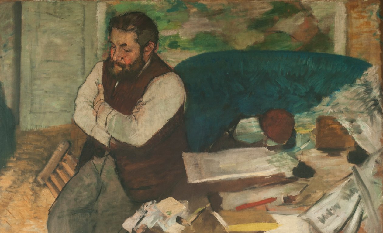 Portræt af Diego Martelli af Edgar Degas