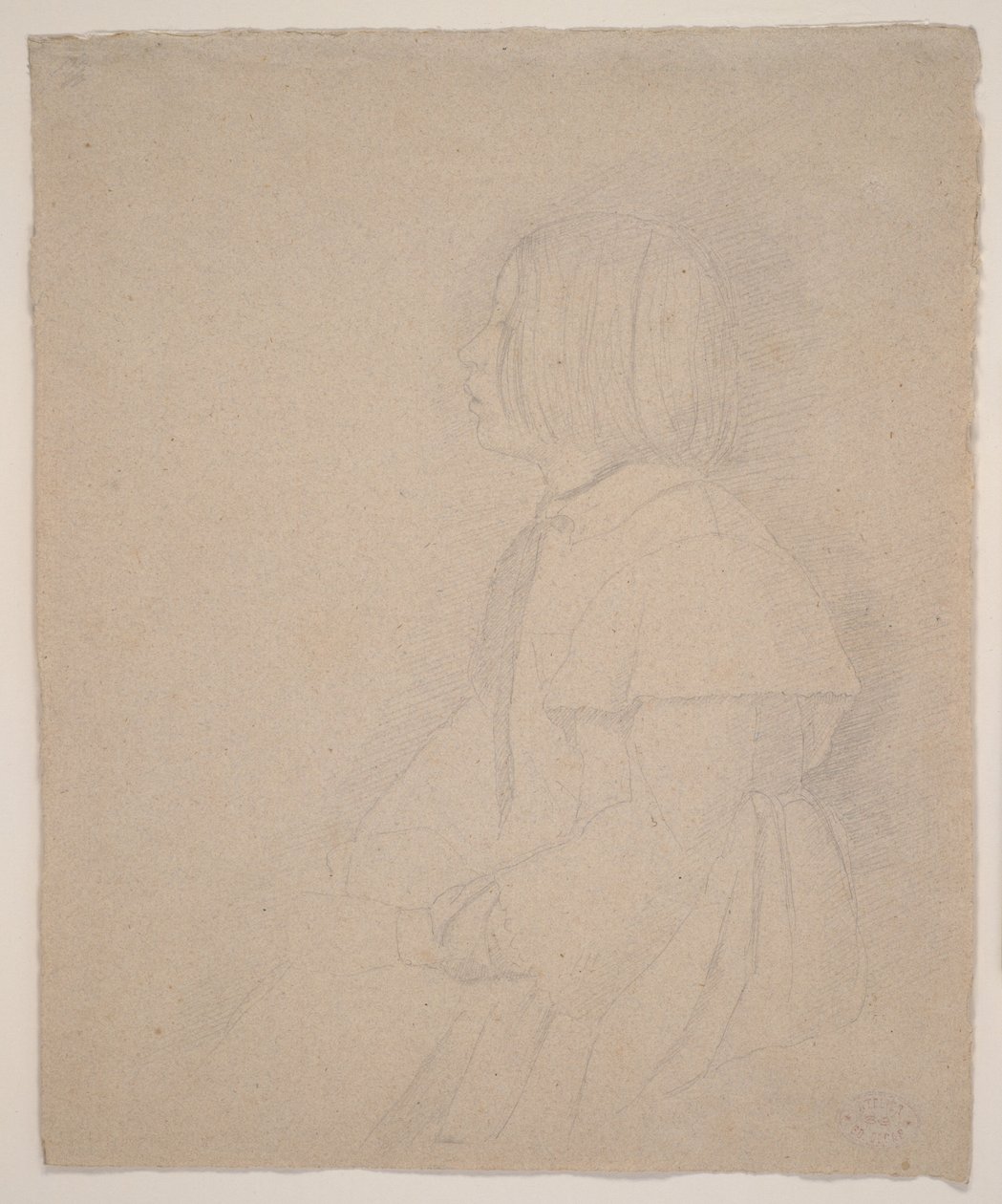 Portræt af Giulia Bellelli, 1858-9 (grafit) af Edgar Degas