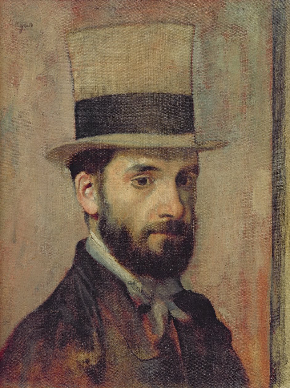 Portræt af Leon Bonnat (1833-1922) c.1863 af Edgar Degas