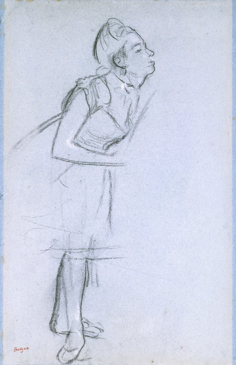 Profil af en danser, af Edgar Degas