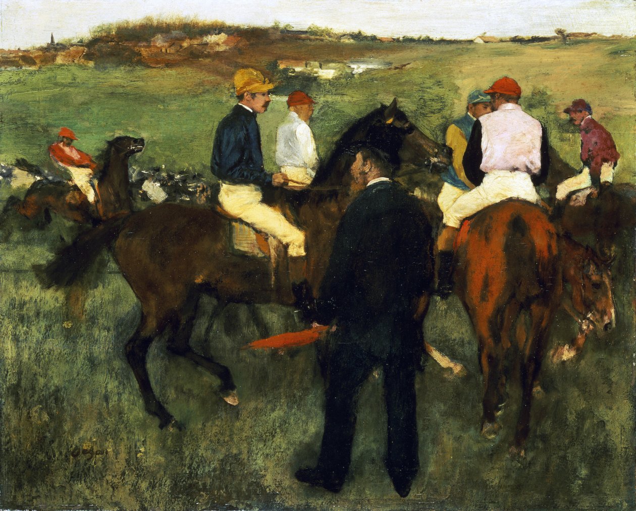 Væddeløbsheste af Edgar Degas