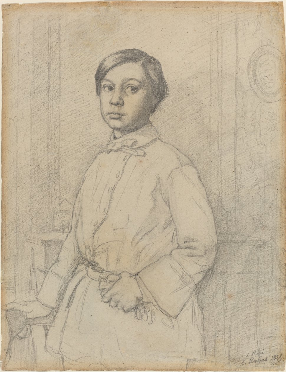 Rene de Gas [recto], 1855 af Edgar Degas