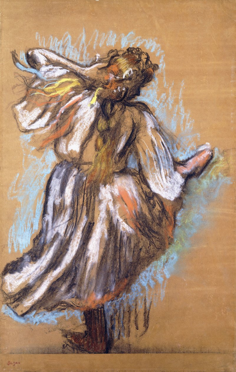 Russisk danser, 1895 af Edgar Degas