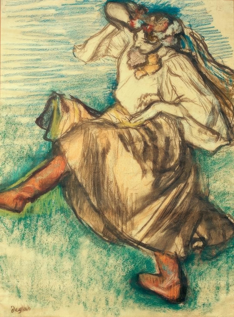 russisk danser af Edgar Degas