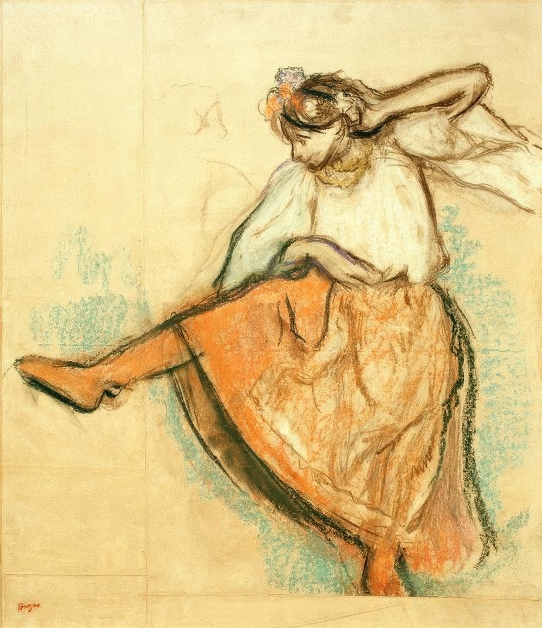 Russisk danser af Edgar Degas
