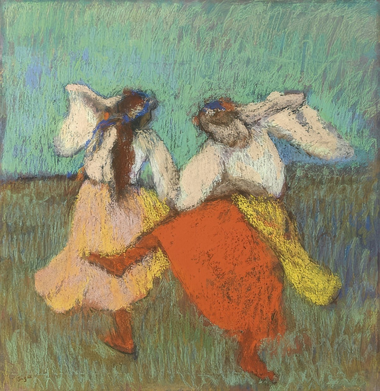 Russiske dansere (Danseuses Russes). Omkring 1899 af Edgar Degas