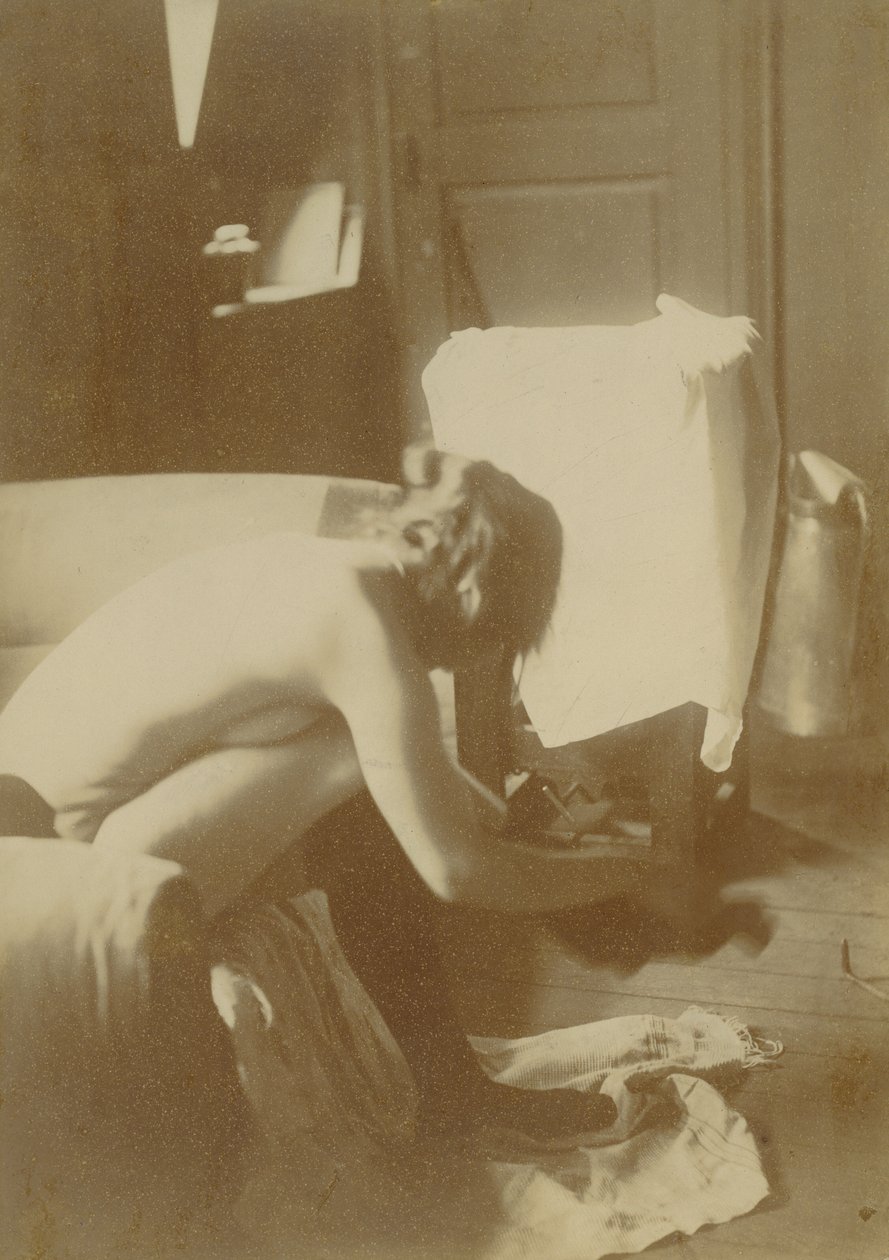 [Siddende nøgen] af Edgar Degas