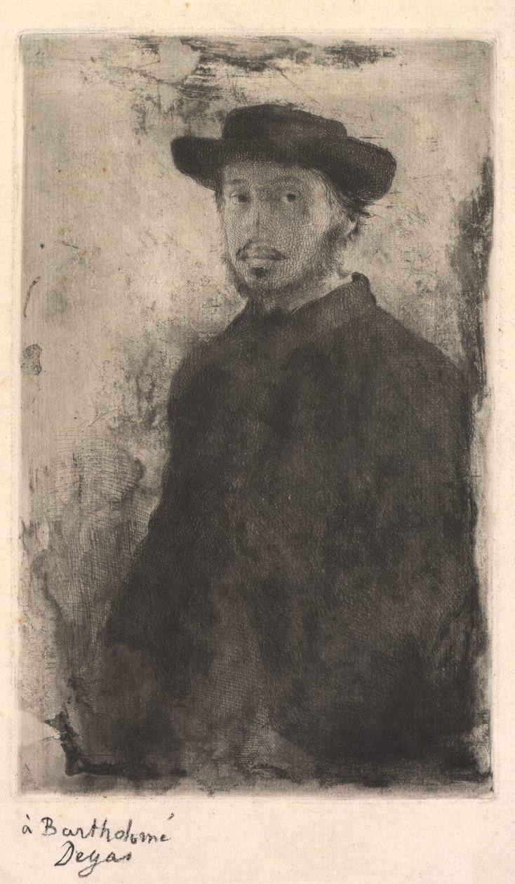 Selvportræt af Edgar Degas