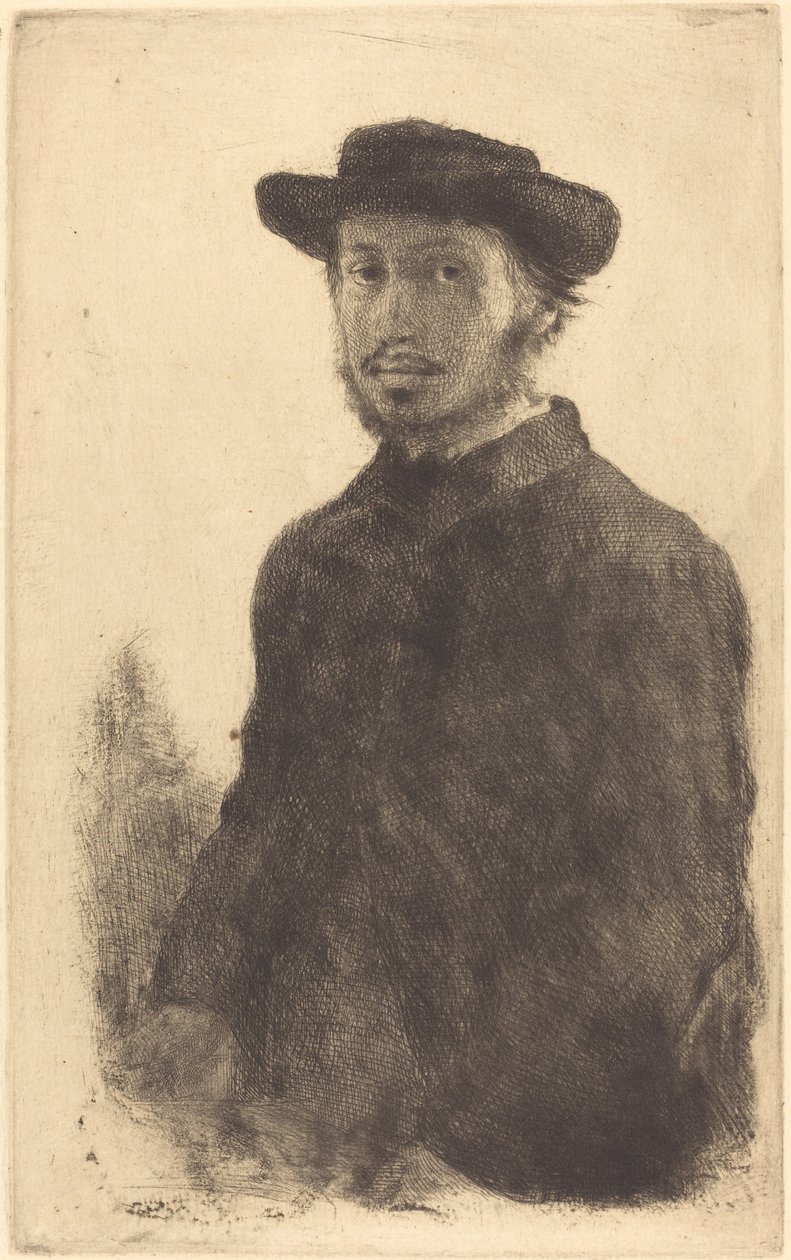 Selvportræt Edgar Degas, af ham selv, 1857. af Edgar Degas