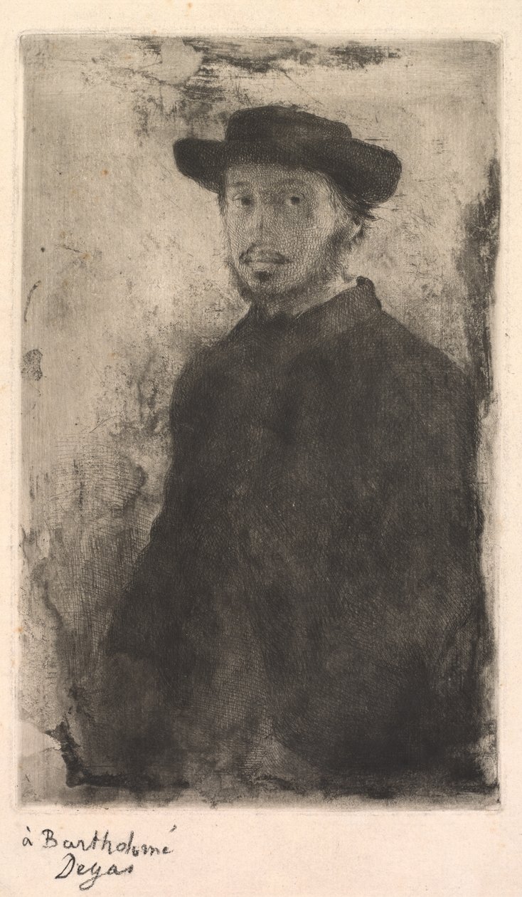 Selvportræt, 1857. af Edgar Degas
