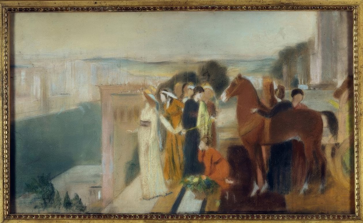 Semiramis bygger Babylon af Edgar Degas