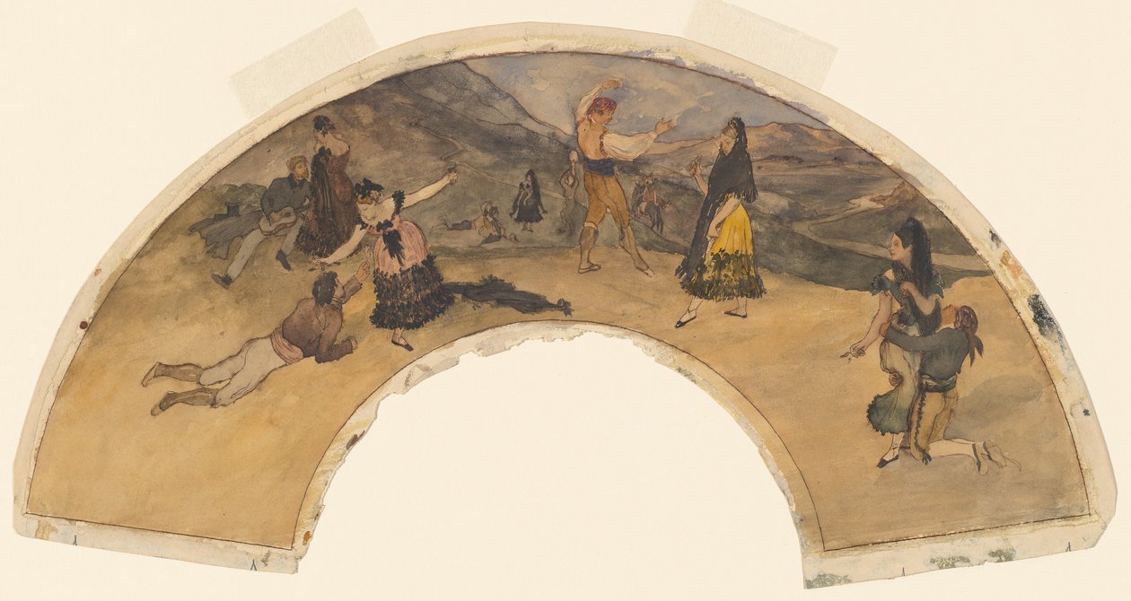 Spanske dansere og musikere af Edgar Degas