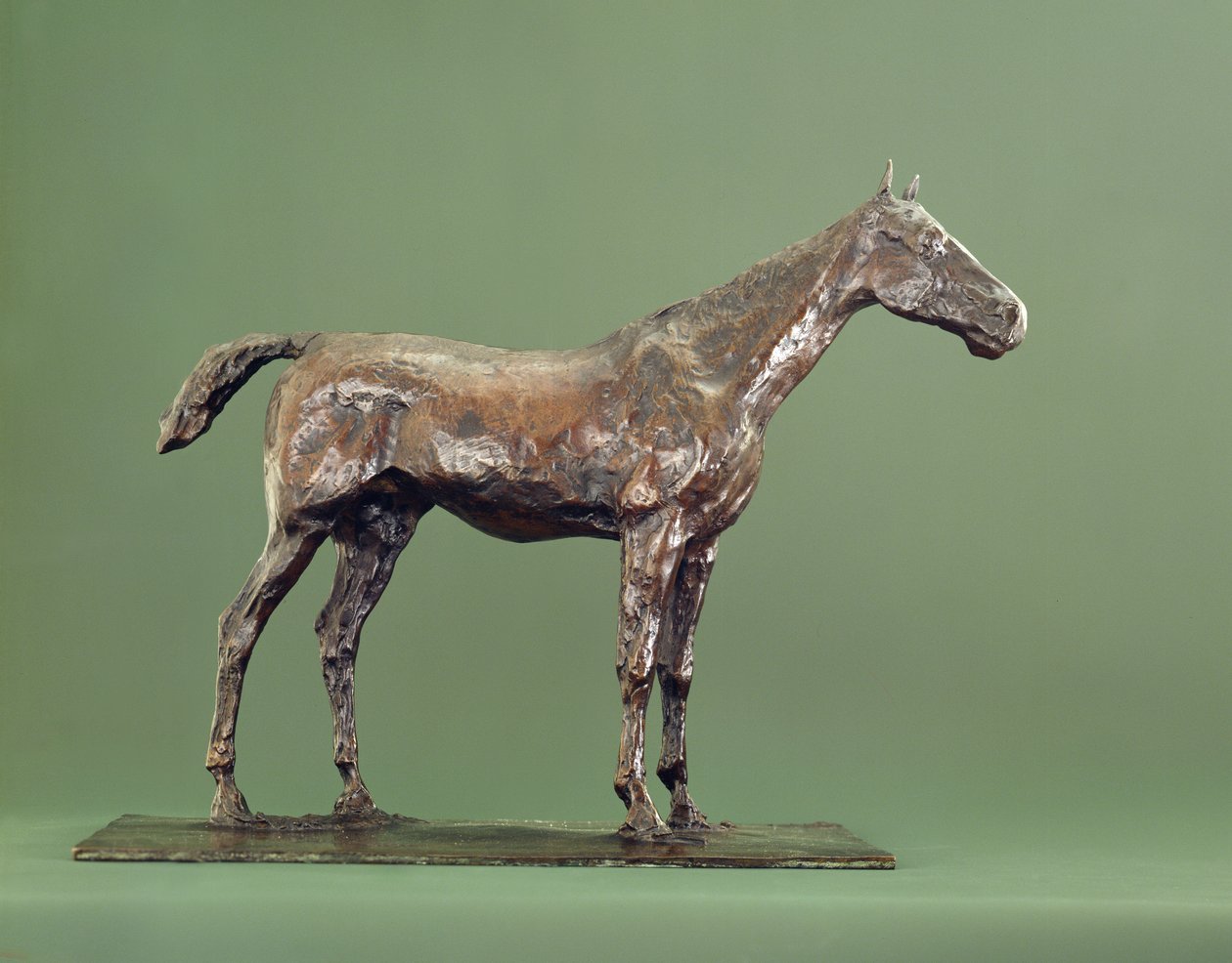 Stående hest (bronze) af Edgar Degas