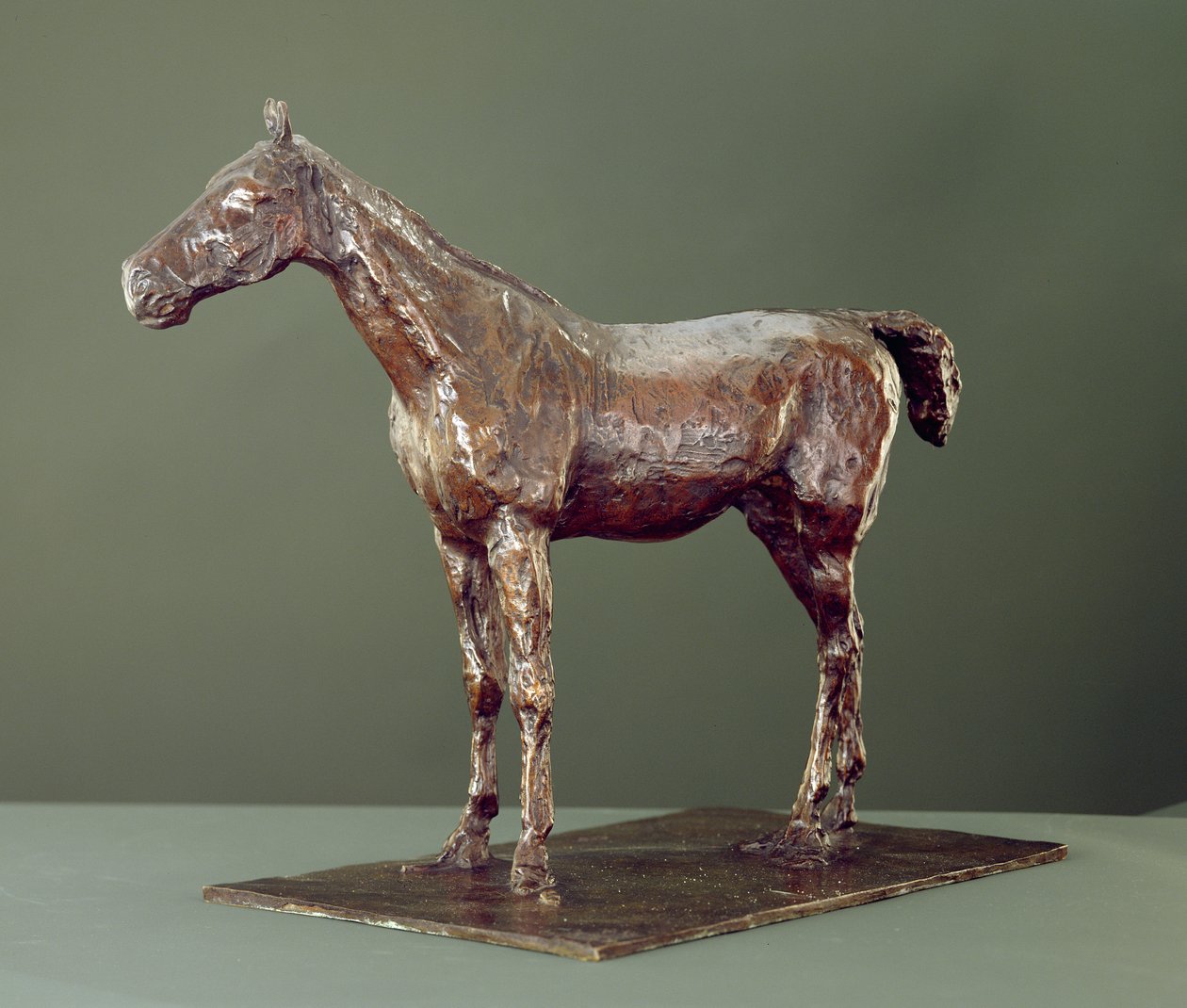 Stående hest (bronze) af Edgar Degas