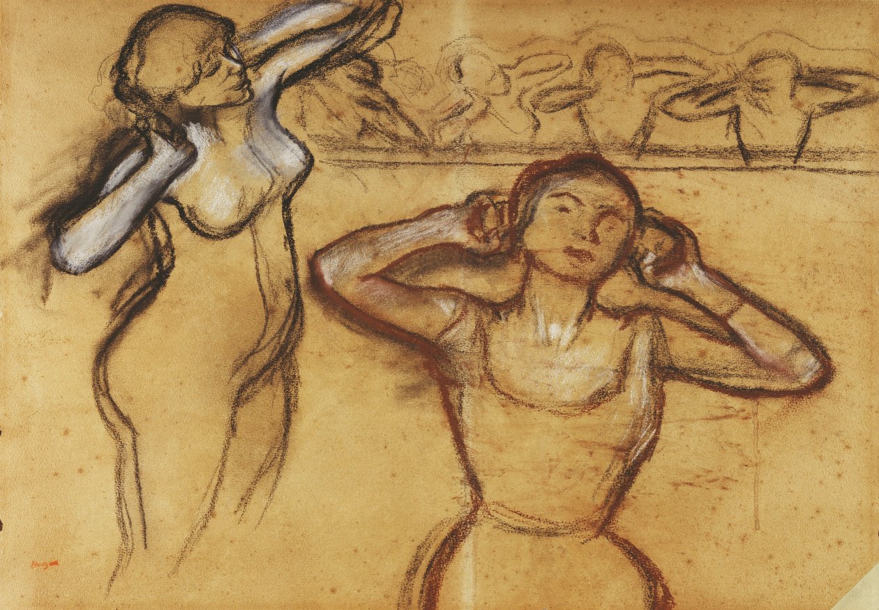 Undersøgelse af en danser; Danserstudie, af Edgar Degas