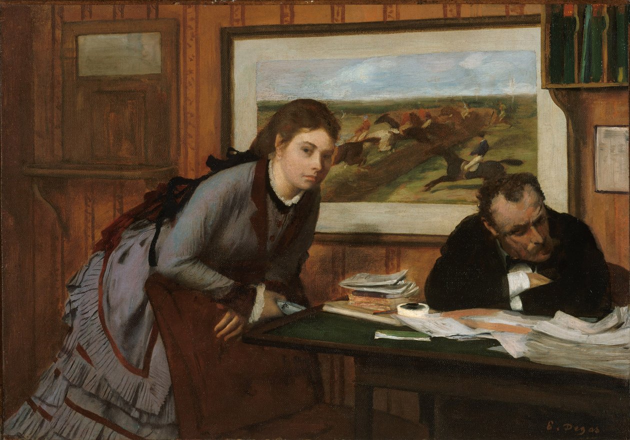 Sulking, ca. 1870 af Edgar Degas