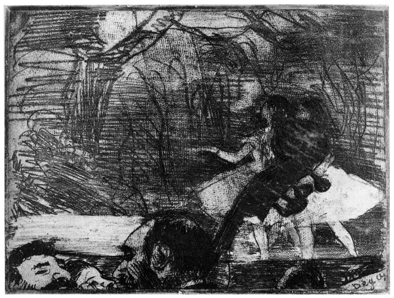 På scenen, c1850-1910 1924 af Edgar Degas