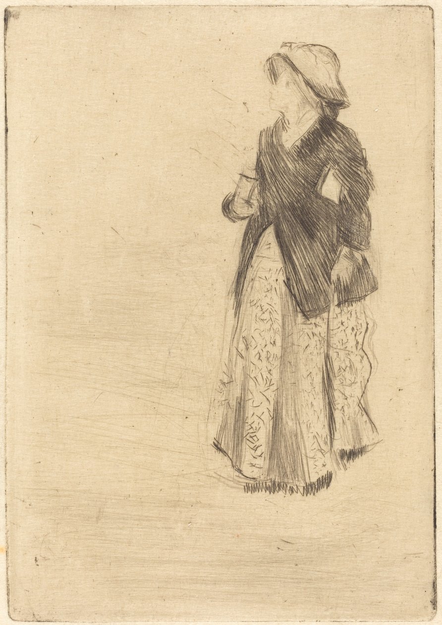 Skuespillerinden Ellen Andrée, 1879. af Edgar Degas
