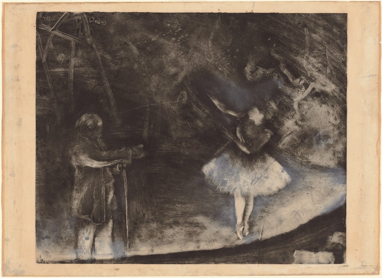 Balletmesteren, ca. 1876. af Edgar Degas