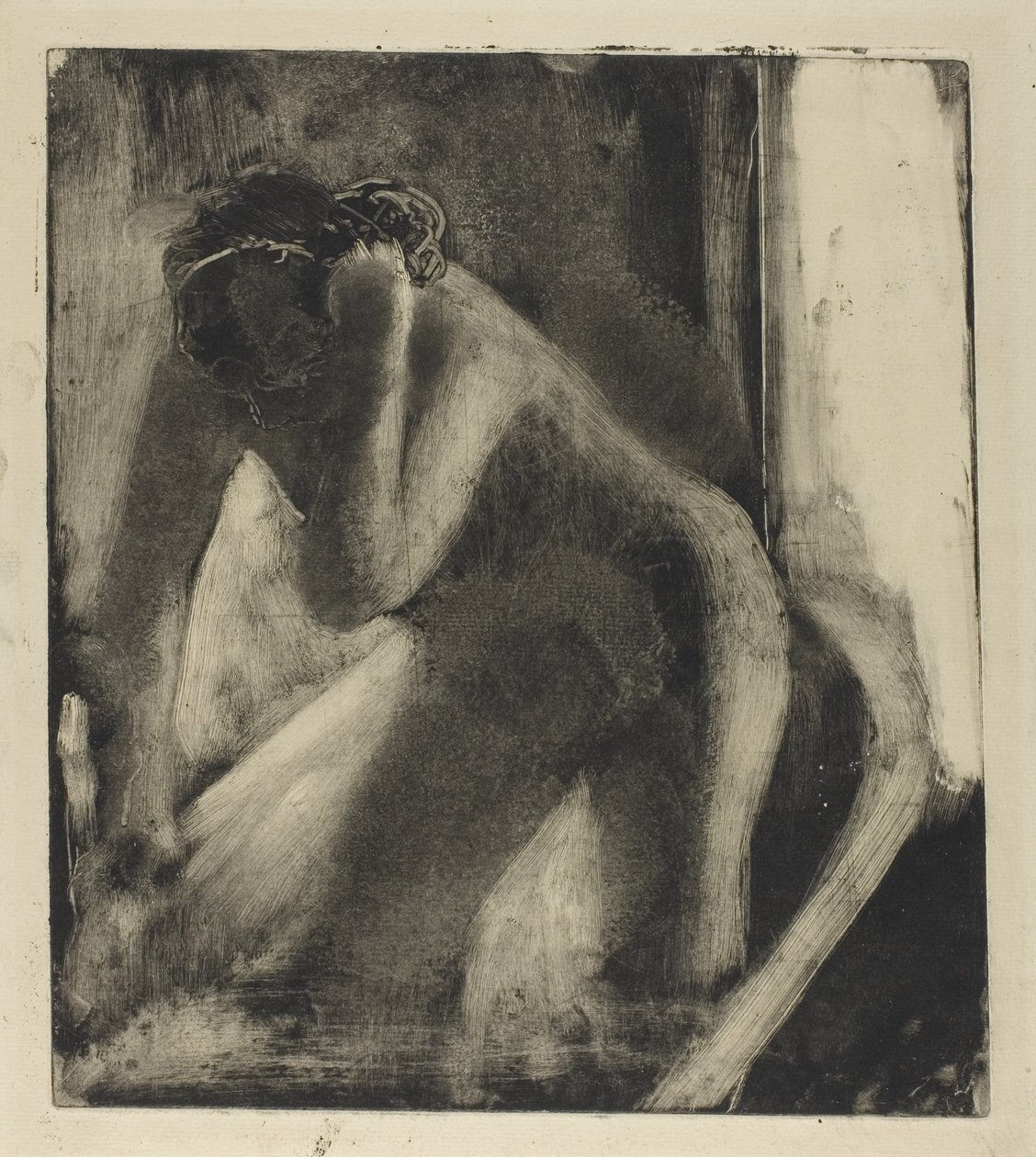 Badet, ca. 1882 af Edgar Degas