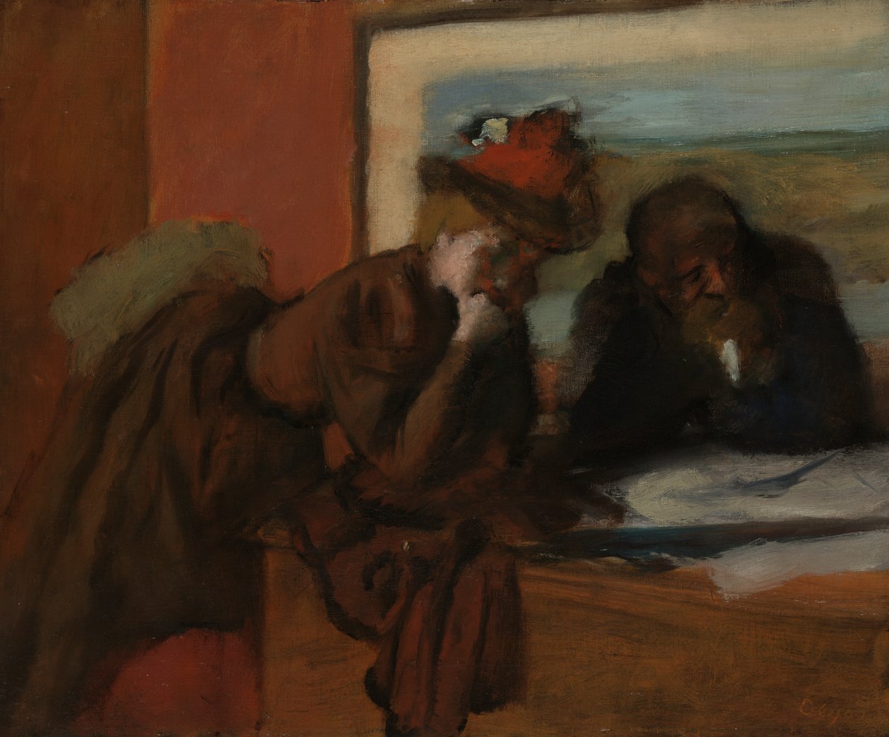 Samtalen af Edgar Degas