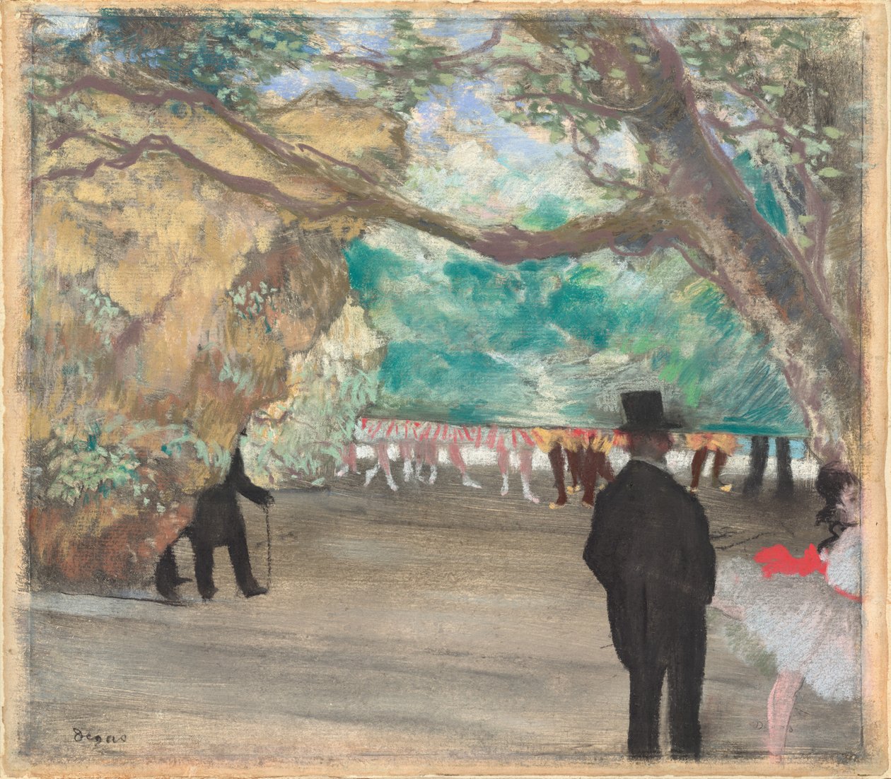 Gardinet af Edgar Degas