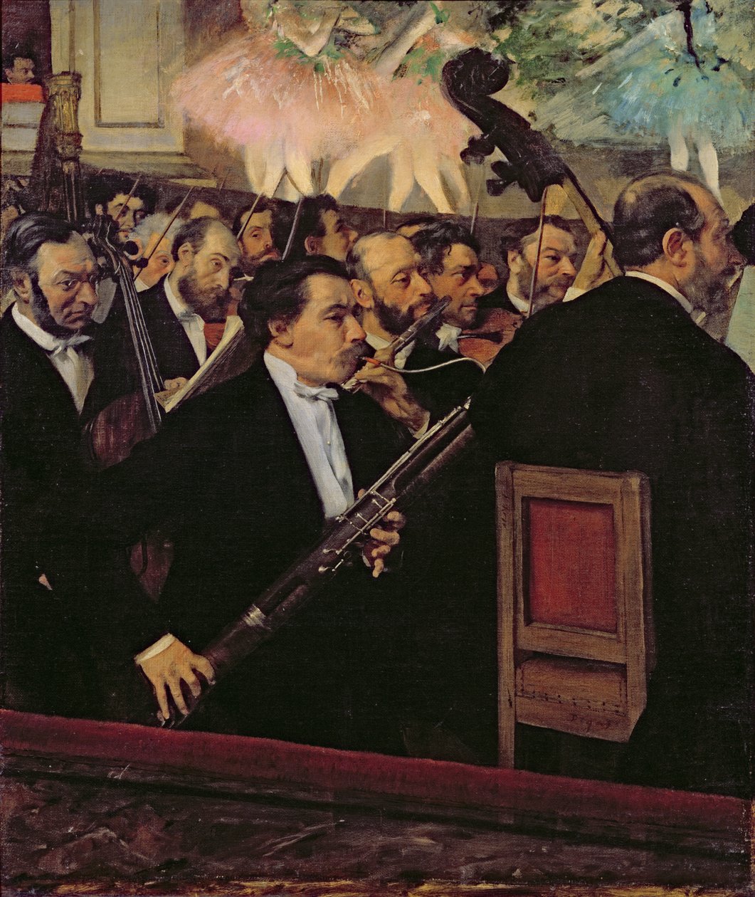 Operaorkesteret, ca. 1870 (olie på lærred) af Edgar Degas