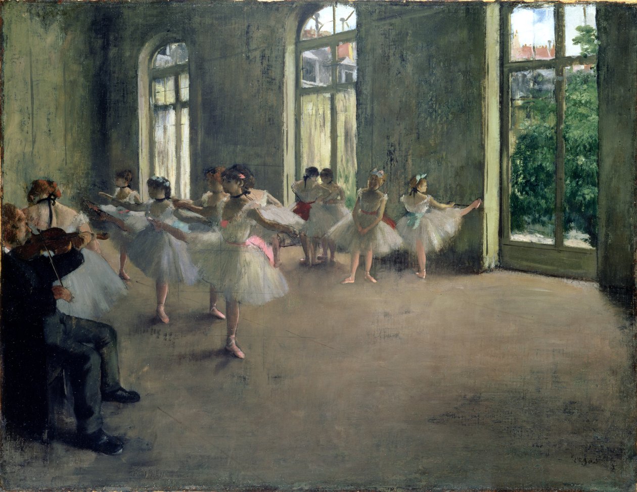 Øvelsen, c.1873-78 af Edgar Degas