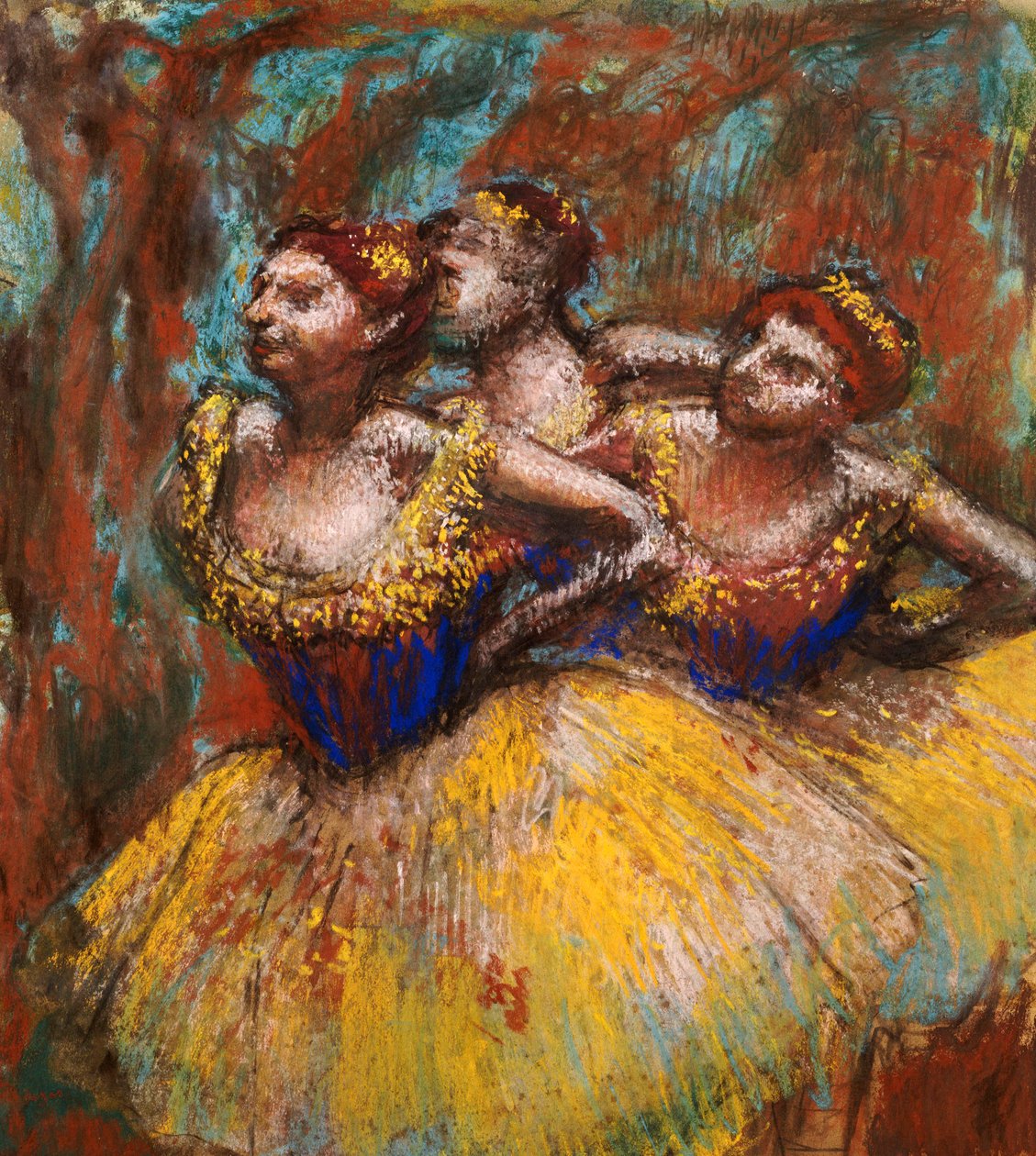 Tre dansere af Edgar Degas