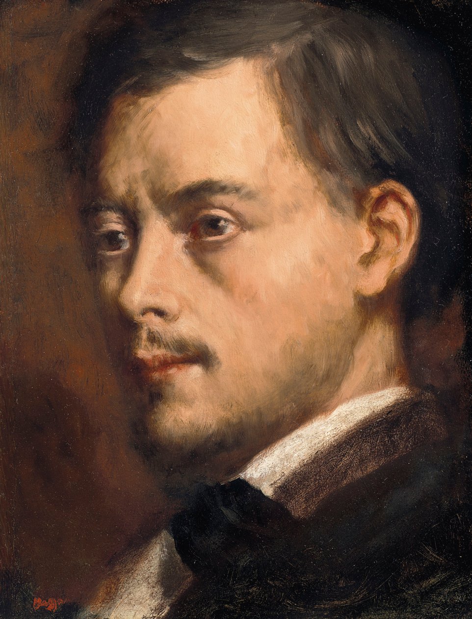 Mandens hoved af Edgar Degas