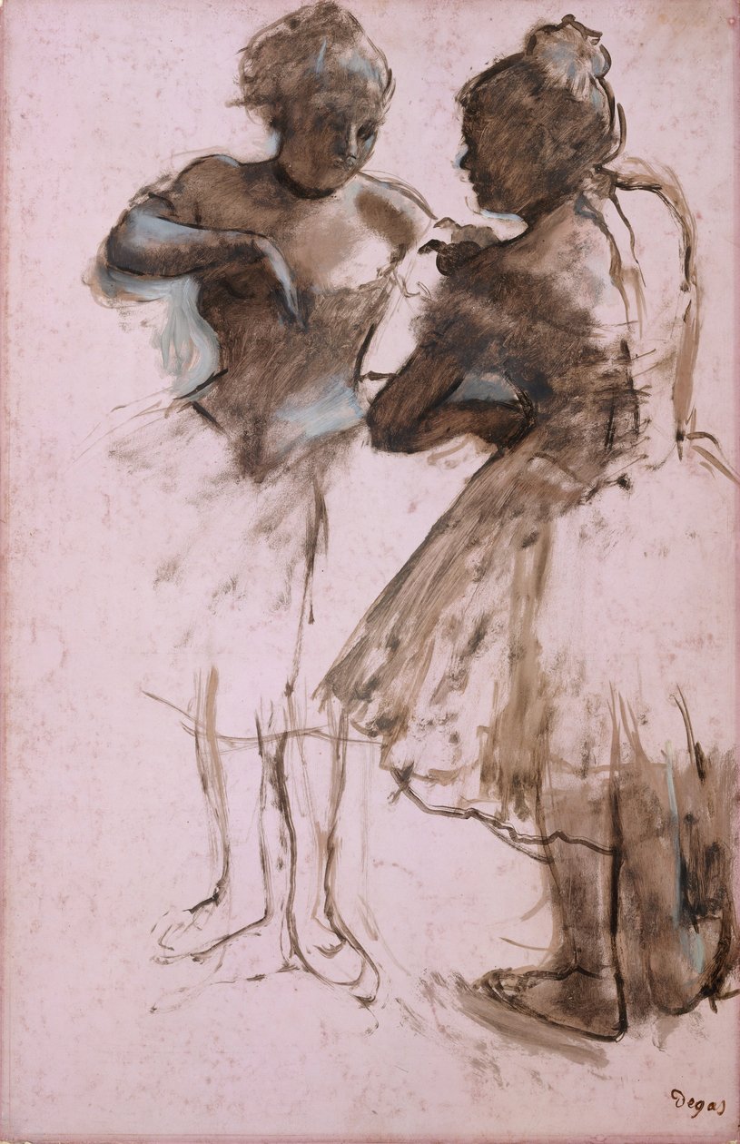 To dansere, 1873. af Edgar Degas