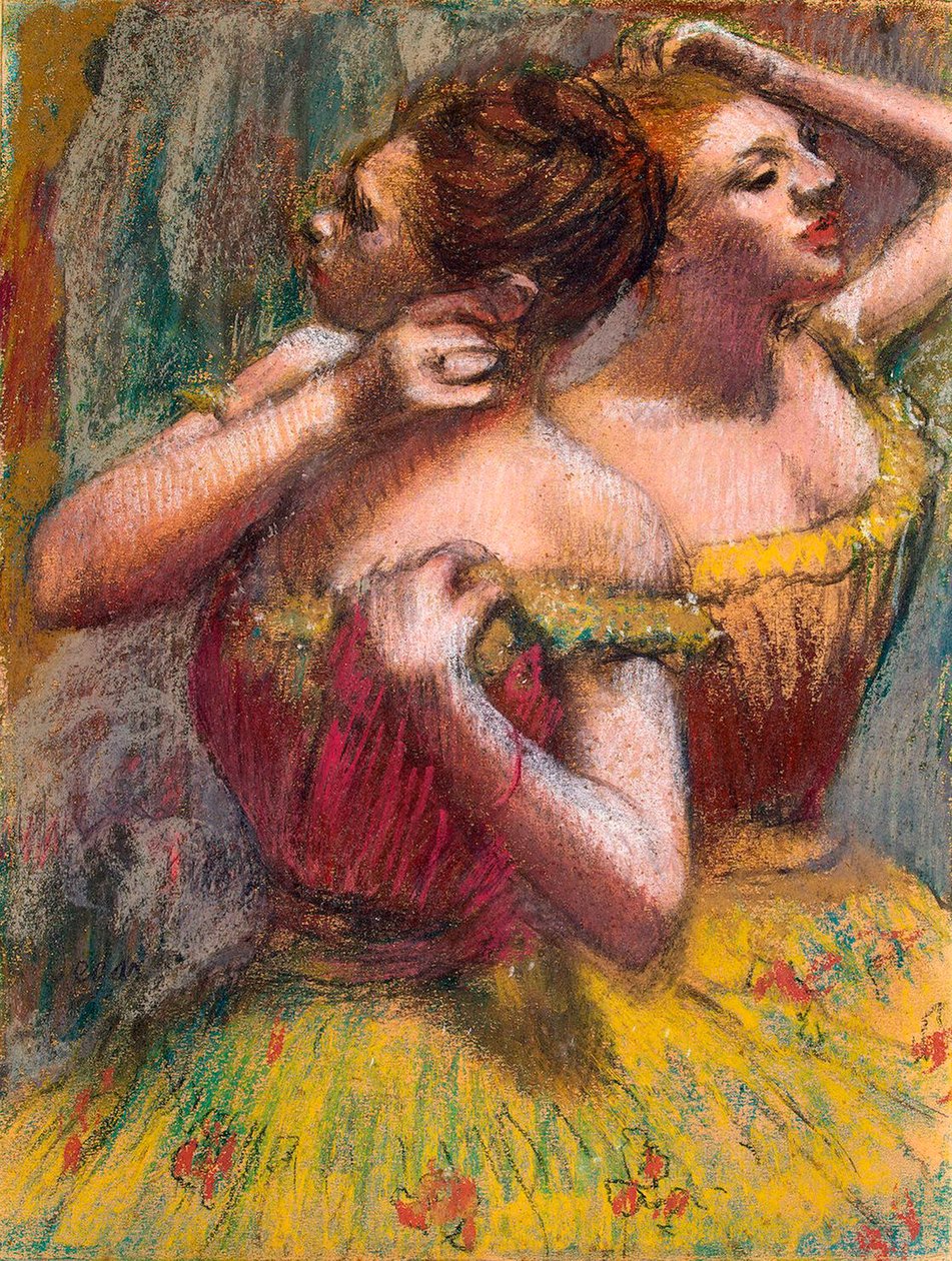 To dansere, 1898-1899. af Edgar Degas