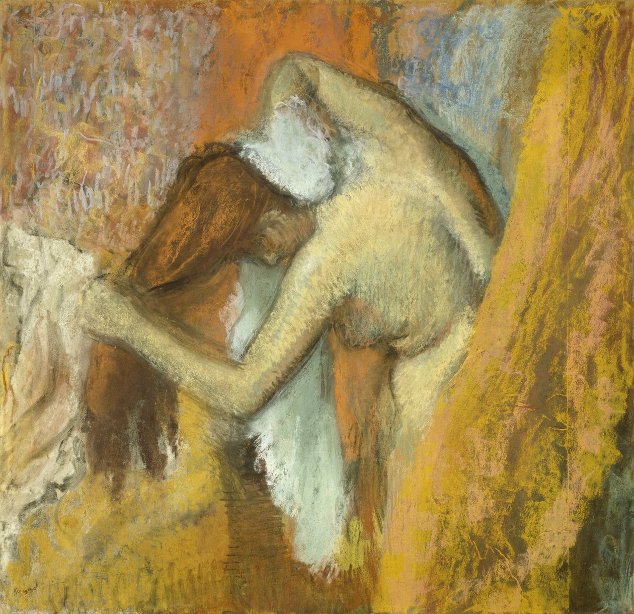 Kvinde ved sit toilet af Edgar Degas