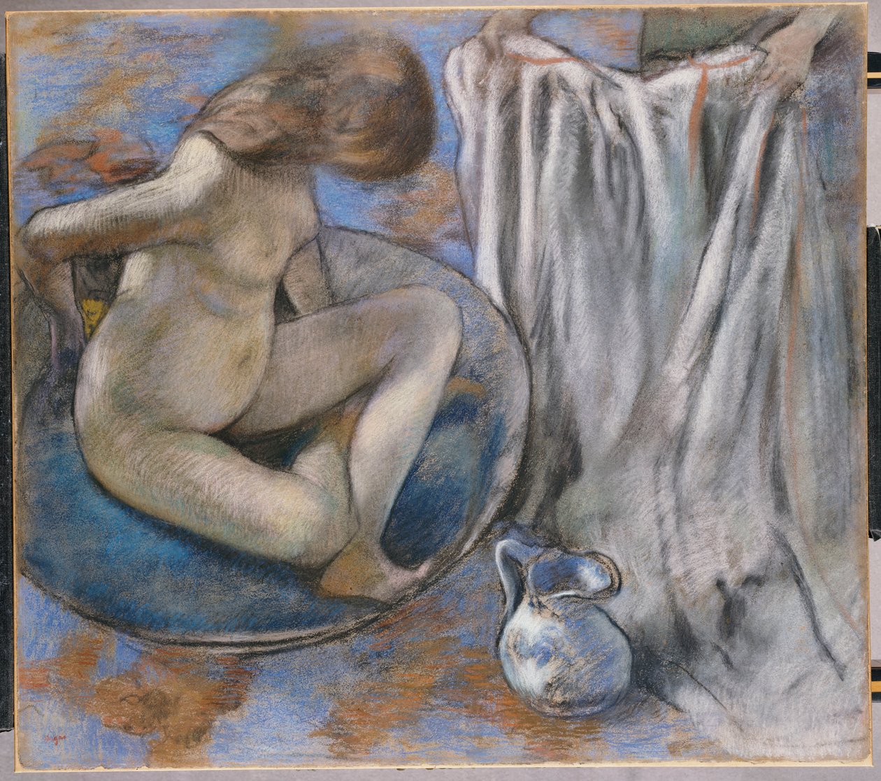 Kvinde i badekarret, 1884 af Edgar Degas
