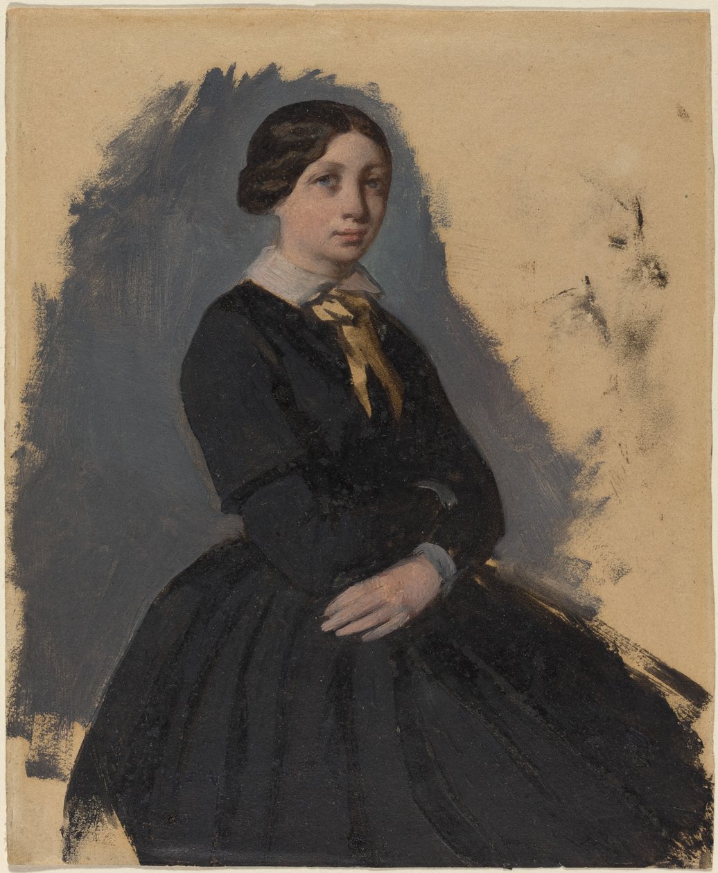 Ung kvinde i sort af Edgar Degas
