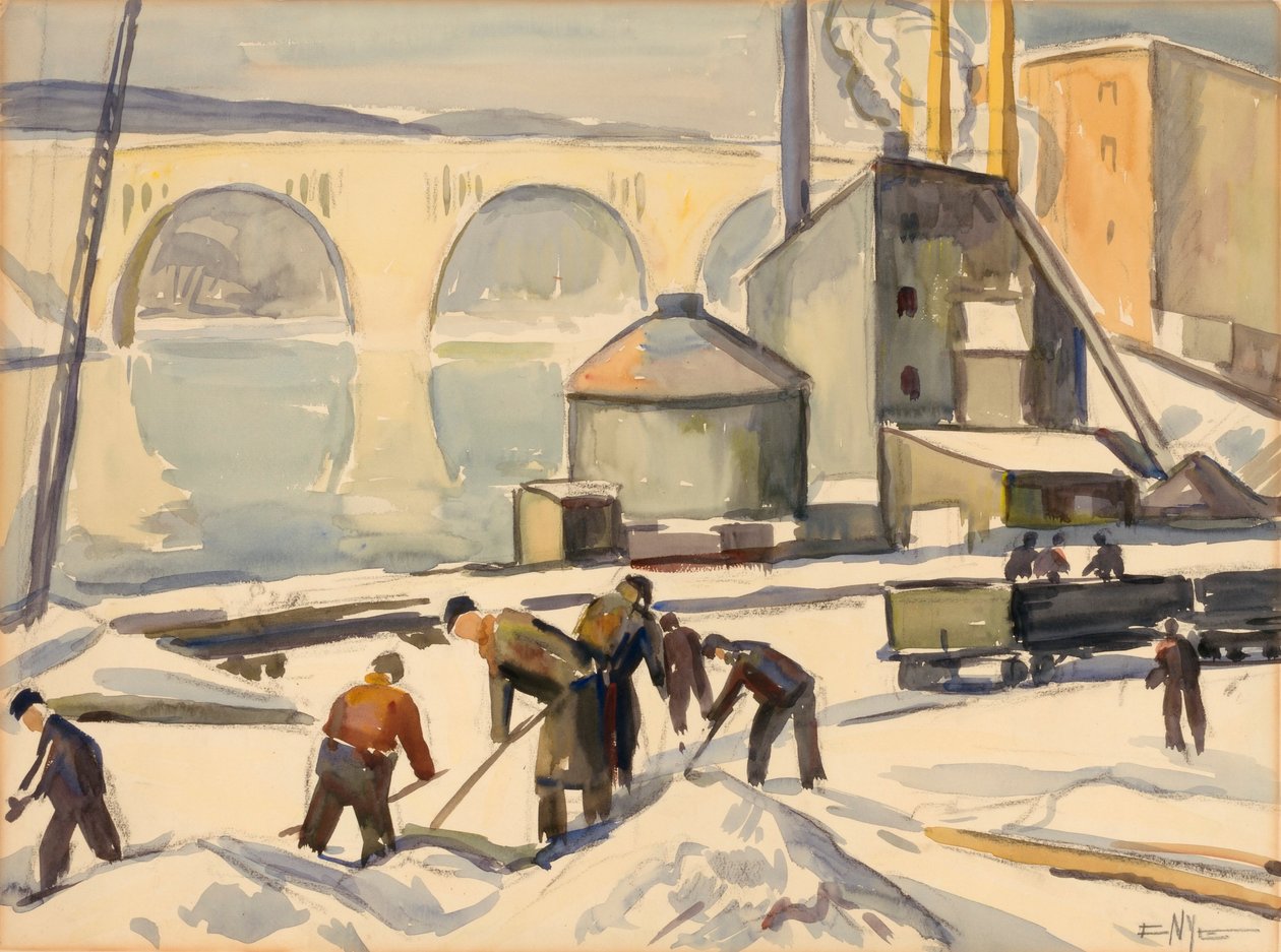 C.W.A.-medarbejder på Key Bridge af Edgar Nye