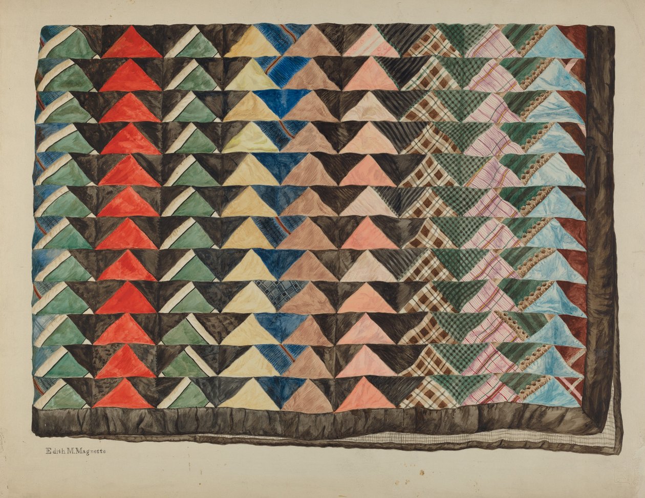 Patchwork Quilt af Edith Magnette